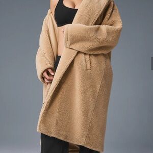 ALO Yoga Cozy Tan Teddy Jacket